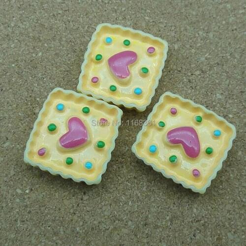 1pcs/lot resin yellow love candy cake 19mm Cabochons Scrapbooking Hair Bow Center Card Frame Making Craft DIY B006-9
