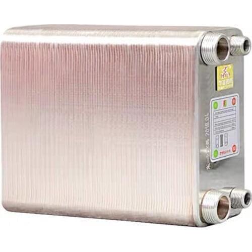 120 Plates Stainless Steel Heat Exchanger Brazed Plate Type Water Heater Chiller Cooler Counter Flow Chiller 120 Plates