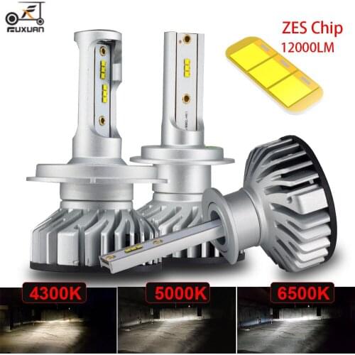 2X New Upgrade Mini Canbus H4 H7 LED Headlight Kit 76W 10000LM/Set H1 H11 9005 9006 HB4 4300K 5000K 6500K Car Bulbs Zccessories