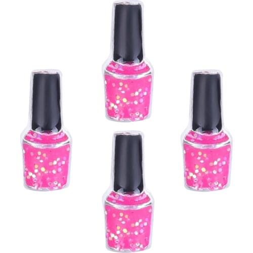 20Pcs/lot Women Crystal Crown Alloy Nail Polish Floating Charms Pretty Pendant living Glass lockets DIY Jewelry