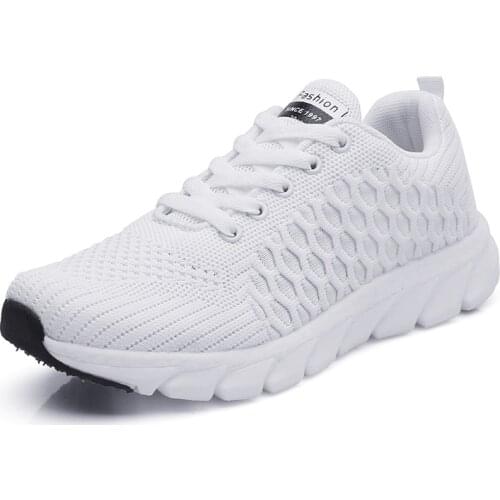 2019 Winter Women Tennis Shoes Female Comfortable Outdoor Jogging Sport Shoes Stable Athletic white black pink Soft Trainers hot