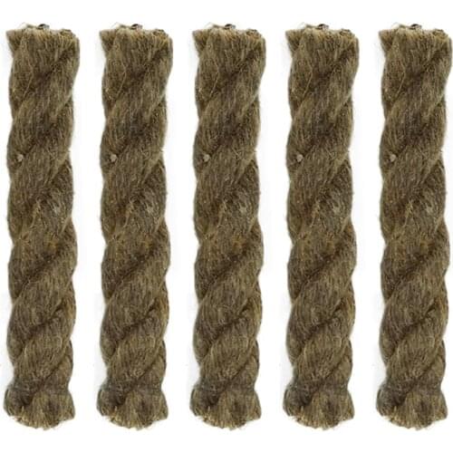 5/10PCS Outdoor Hiking Lighter Camping Tinder Lightweight Portable Practical Fire Starter Hemp Rope Wick Waterproof Wax Rope