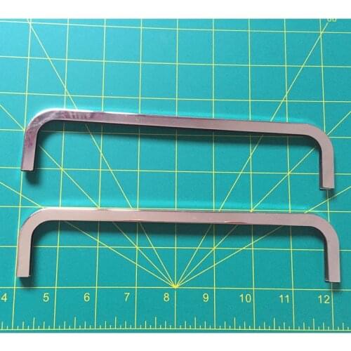 8 inch (20cm x6cm ) Purse edging Wallet frame wallet edging Metal Edging strip Nickel color