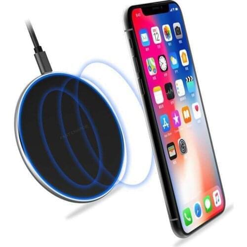 QI Wireless Charger for Samsung Galaxy S10 S9 S8 plus note 10 9 8 Fast Charge Wireless Charger for iPhone XR xs max X 8 plus