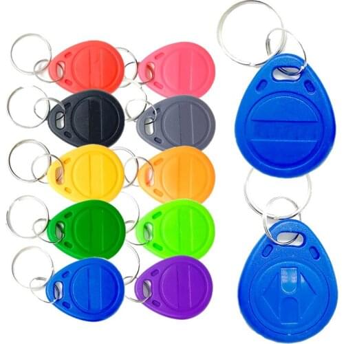 10pcs EM4305 T5577 125KHz Key Copy Rewritable Writable Rewrite keyfobs Card Proximity RFID Tag Key Ring Token Badge Duplicate