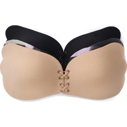 Sexy Push Up Bra Women Silicone Lace Bralette Big Size Super Self Adhesive Strapless Invisible Bras for Women soutien gorge