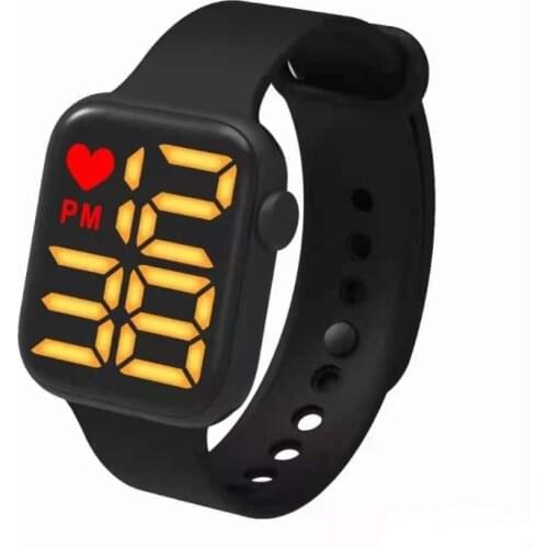Sport Digital Watch Women Men Square Led Watch Silicone Electronic Watch Womens Watches Clock Fitness Wristwatch Kids Hours