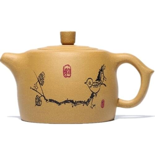Yixing Teapot Kung Fu Zisha Kettle Handmade Pot Send Gift Box