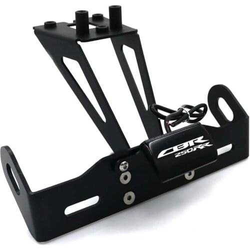 For HONDA CBR 250RR 2017-2020 CBR250RR CBR License Plate Holder Frame LED Motorcycle Tail Tidy Fender Eliminator Registration