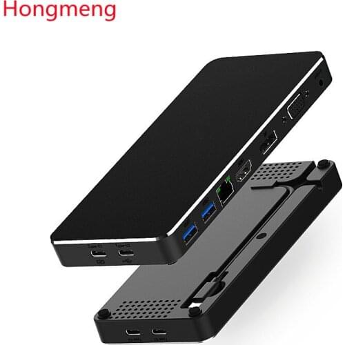 Hongmeng Type-C to hub nine in one Docking station usb-c to HDMI VGA DP 4K For laptop and mobile Phone