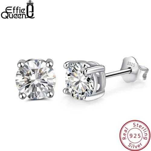 Женские серебрянные серьги Effie Queen China At AliExpress