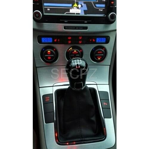 GOOD Shipping For Volkswagen Passat B7 2011 2012 2013 2014 2015 New 5 Speed Car Gear Shift Knob With Black Leather Boot