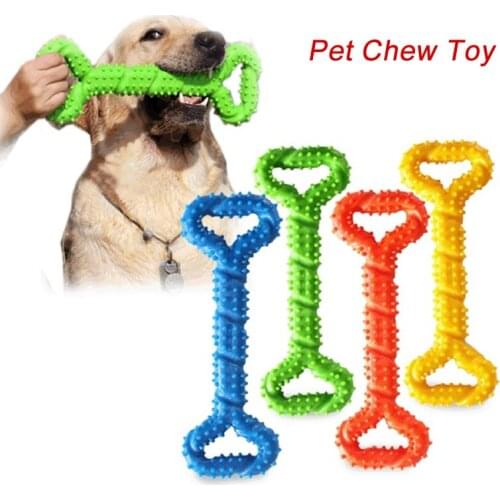 Dog Toys Pull Ring Bone Pet Molar Bite Resistant Stick Barbed Trainer Outdoor Chew