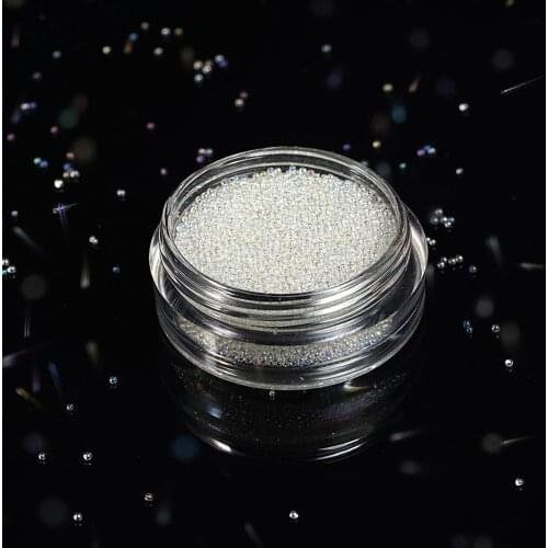 Caviar Beads Glitter Rhinestones For Nails Design 3D Glass Micro Bouillon Crystal Decoration Nail Bead AB Tiny Art H8C1