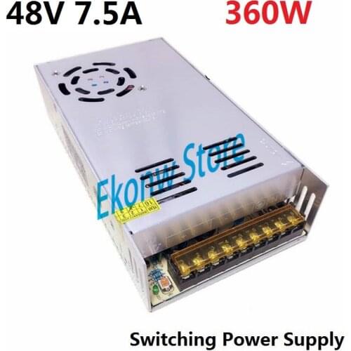 360W 48V 7.5A Switching Power Supply Factory Outlet SMPS Driver AC110-220V DC48V Transformer for LED Strip Light Module Display