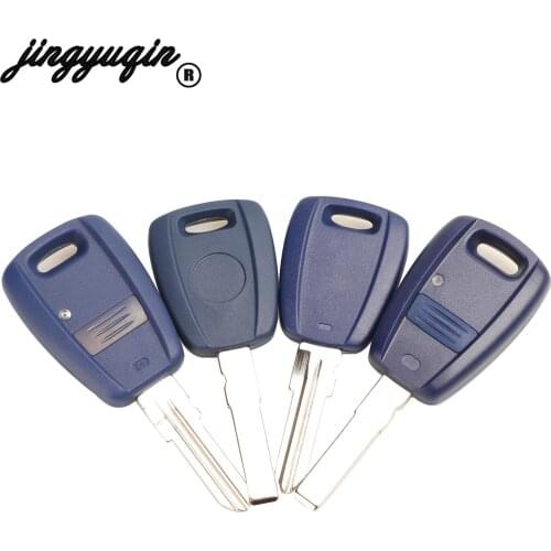 Jingyuqin Transponder Ignition Key Without Chip For Fiat Punto Stilo Seicento With Uncut Blade GT15R/sip22