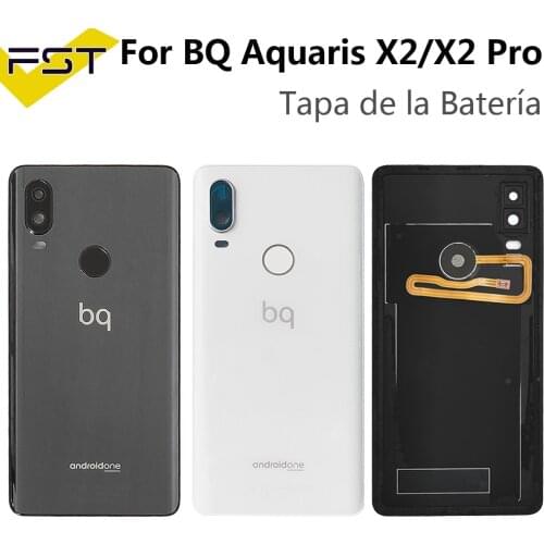 Battery Door Back Cover Housing Case For BQ Aquaris X2 X2 Pro Back Frame Spare Parts For X2 Pro Battery Cover with FingerPrint