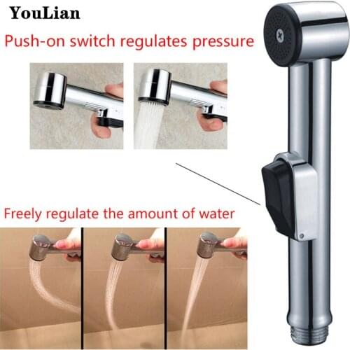 Nozzle Bidet Sprayer Bathroom Handheld Toilet bidet sprayers Pressurization Handhelds Shower Flushing Device Pet Faucet Brushed