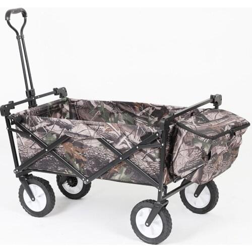 Portable Luggage Cart for Outdoor Camping Fishing Collapsible Folding Utility Wagon Beach Cart Shopping Cart Metal Garden Carts