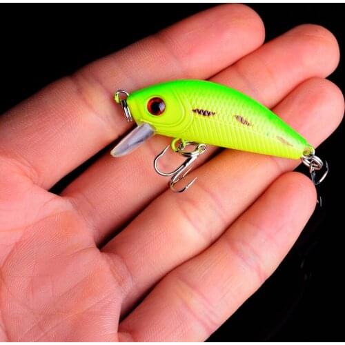 1PCS Minnow Fishing Lure 50mm 4.2g Topwater Hard Bait Wobbler Jig Bait Crankbait Carp Striped bass Pesca Fishing tackle SwimBait