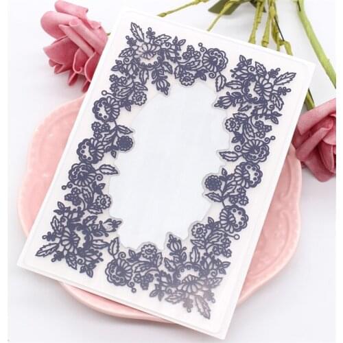 YPP CRAFT Flower Doily Cutting Die and Embossed Folder Set DIY Scrapbook Paper Die / Card Decoration