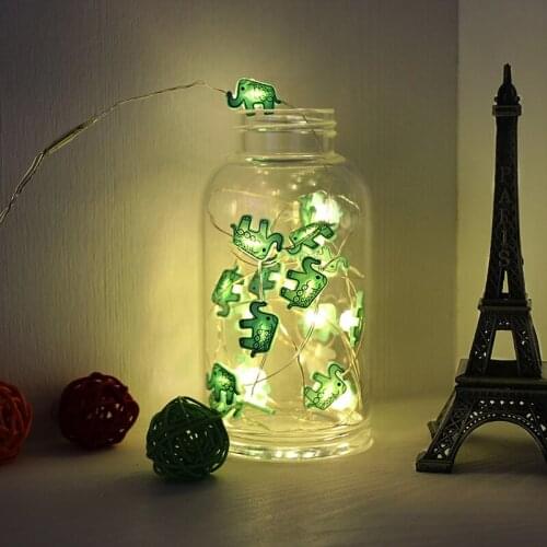 Mycyk new Elephant String Light Copper LED Fairy Outdoor String Lamp Waterproof For Chirstmas Party Decoration 10/20leds 1M/2M