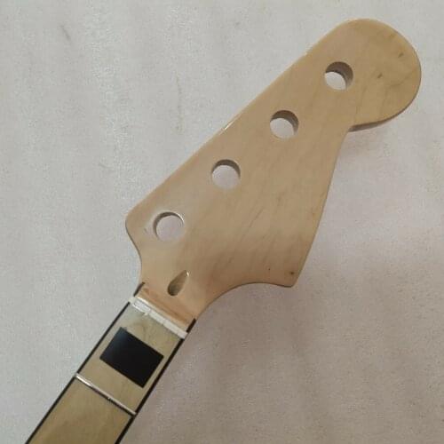 4 String Maple 20 frets JAZZ Bass Guitar Neck Replacement Maple Fingerboard 34 Inch Gloss