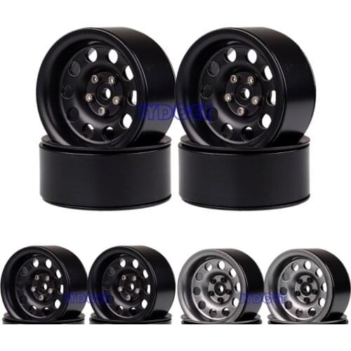 4P 2.2 "Metal Beadlock Wheel Rims Hub for SCX10 RR10 90053 AX10 Aro para 1/10 RC Crawler Axial Wraith 90056 90045