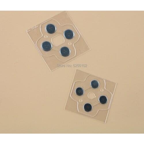 50pairs/lot D Pads D-Pad Button Film Button stickers For 3DS XL LL Metal Conductive fIlm Controller Repair Part