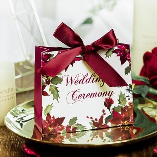 50Pieces Kawaii Paperboard Candy Boxes Wedding Favor Box and Bags Sweet Gift Candy Boxes for Wedding Party Favors Event Supplies