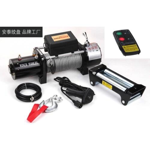 12v/24v 9500 lbs car winch