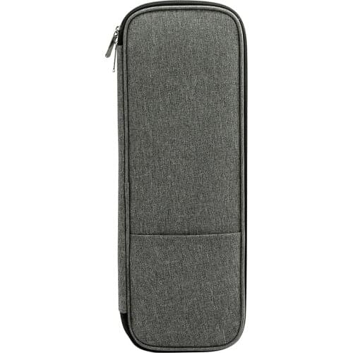 Free Shipping 40*15.5*2.5CM Grey Knitting Storage Bag Empty Crochet Hooks Knitting Needles Kit Organizer Case Sewing Accesso