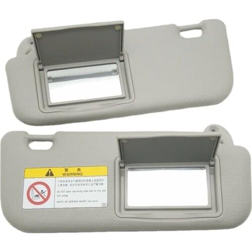 Zeroclearance Brand New Genuine Sun Visor Makeup Mirror For Toyota Corolla Levin 14-17 Windscreen Sun Visor Auto Accessorie Gray