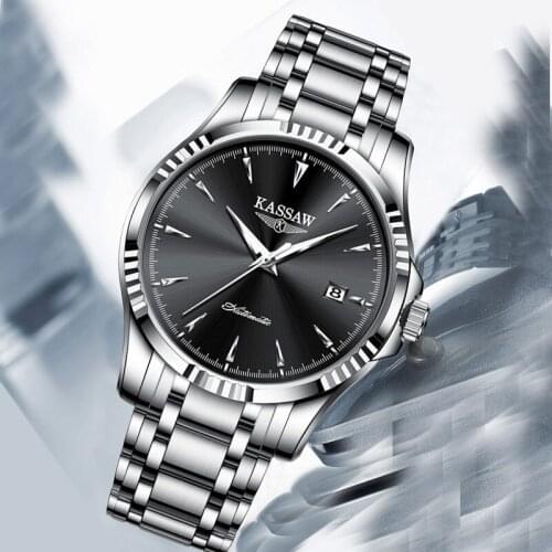 Mens Watch Automatic Mechanical Watch Stainless Steel Strap Mens Watch Japanese Brand Movement Watch Birthday Gift