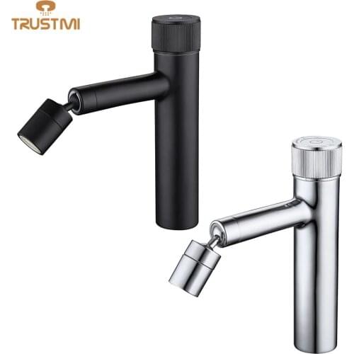 Faucet Black kraan badkamer 360 Rotating grifo lavabo negro banyo musluk Torneira Industrial robinet noir de salle de bain 2 Way
