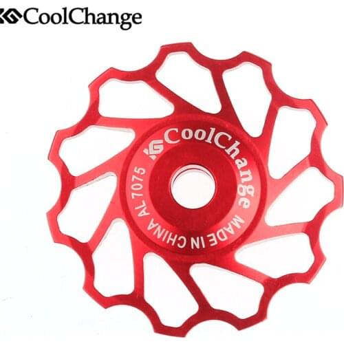 CoolChange Bicycle Jockey Wheel Outdoor Sport Tension Aluminum Bike Bearing Guide Rear Wheel Pulley MTB 11T Cycling Jockey Wheel