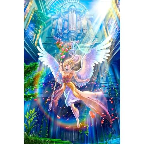 Flying witch The wooden puzzle 1000 pieces ersion jigsaw puzzle white card adult childrens educational toys