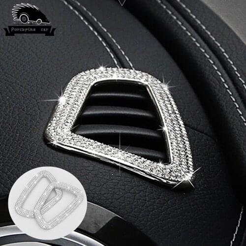 For mercedes E300 E200 E260 16-19 CLS 18-19 accessories Instrument outlet strip diamond decoration sticker