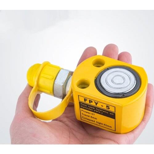 Ultra-thin Portable Hydraulic Lifting Jack Separate Hydraulic Booster Hydrocylinder 5T