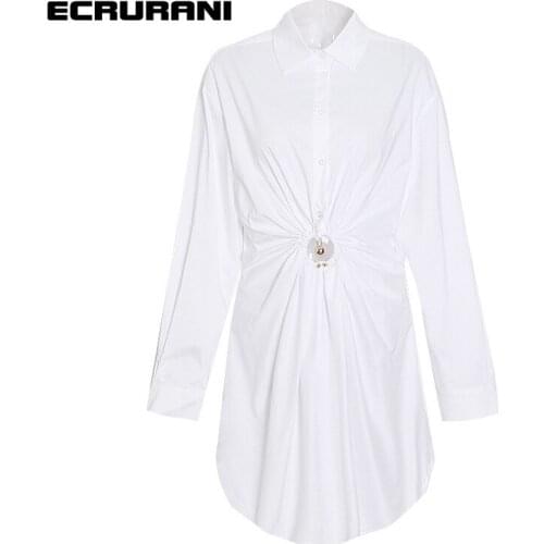 Белые летние платья ECRURANI China At AliExpress