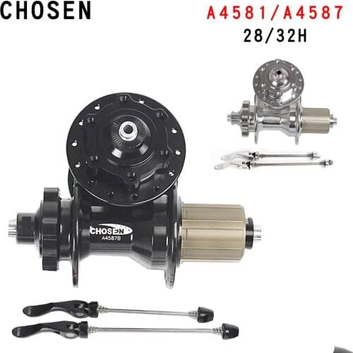Taiwan CHOSEN Hub Sealed Bearing A4581B/A4587B Disc Brake 28 32 Holes MTB Mountain Bike Hubs 8 9 10 11 Speed Bicycle flower drum