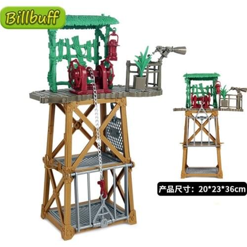 Hot Simulation House Model Trap Tower Animal Model Farm Tower Figures Ornaments Kid Cognitive Educational Toys for children Gift