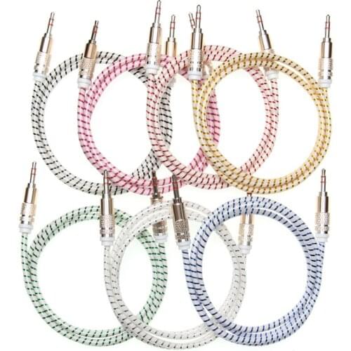 Good Quality AUX Cable 3.5mm Jack Candy Audio Cable Car AUX Cable Headphone Extension for Mobile Phone MP3 300pcs/lot