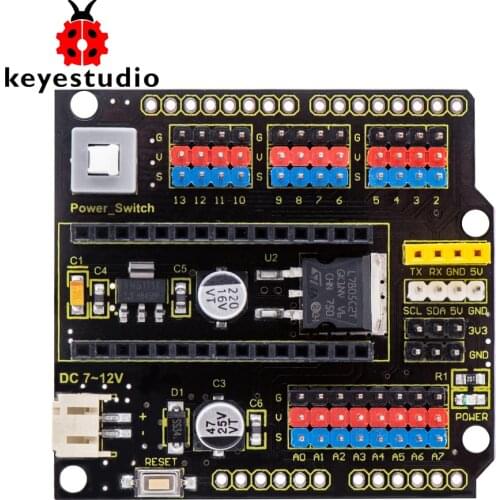 Keyestudio NANO Shield Board W/ Power Switch for Arduino Nano