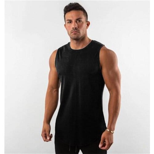 New Summer Plain Mesh Mens Running Vest Gym Clothing Bodybuilding Fitness Tank Top Sleeveless Shirt Workout Stringer Singlet