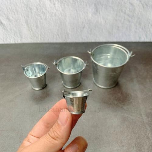 Dollhouse Miniature Mini Bucket Food Play Scene Model for Dollhouse Furniture Decoration Toys