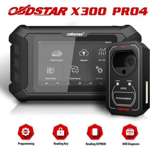 OBDSTAR X300 PRO4 Key Master Professional Auto Key Programmer Universal Multi-functional Jumper Cable/for Renault Adapter 5Inch