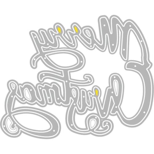Merry Christmas Metal Cutting Dies Stencil Scrapbooking DIY Album Stamp Paper Card Embossing
