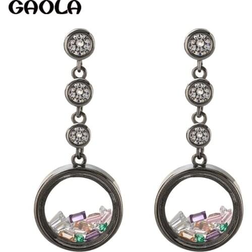 Color Transparent Circular Hanging Acrylic Earrings for Wonmen New Design Luxury Clear Personality Party Earrings Female Gift