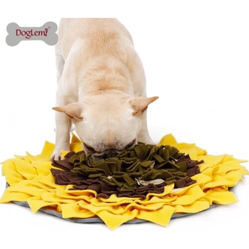 Dog Snuffle Training Mat Pet Sunflower Food Bowl Mat